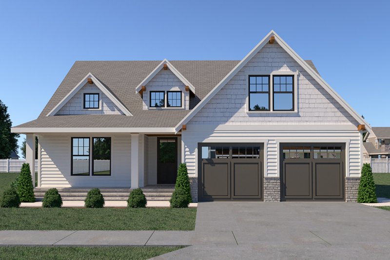 Dream House Plan - Country Exterior - Front Elevation Plan #1070-37