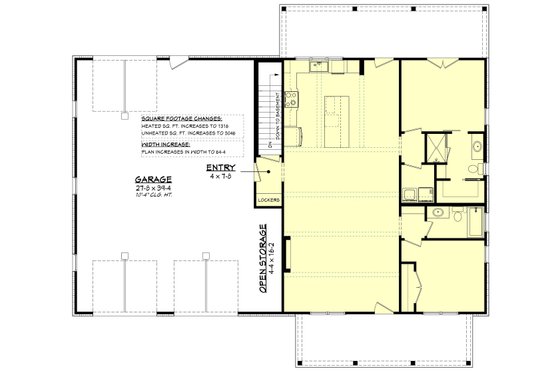 Floor Plan - Other Floor for Barndominium House Plan #430-419 - 2 bed, 2 bath