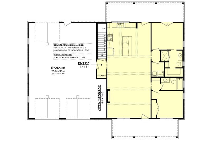 House Plan Design - Floor Plan - Other Floor for Barndominium House Plan #430-419 - 2 bed, 2 bath