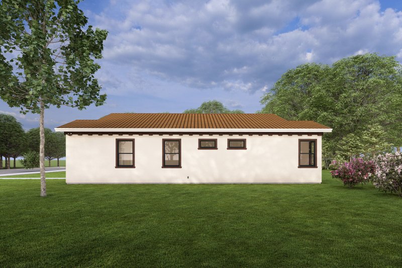 House Design - Exterior - Other Elevation 1 for Mediterranean House Plan #1127-4 - 2 bed, 2 bath