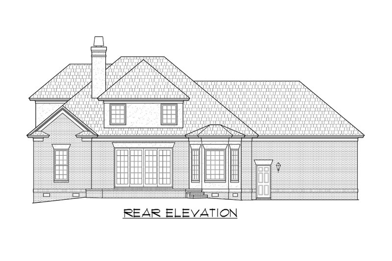 Home Plan - Exterior - Rear Elevation for Traditional House Plan #1054-69 - 3 bed, 2.5 bath