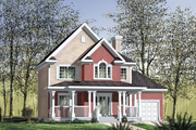 Country Style House Plan - 3 Beds 1 Baths 1664 Sq/Ft Plan #25-4551 
