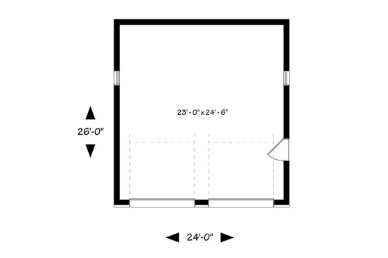 Floor Plan - Main Floor for Contemporary House Plan #23-2636, 0 bath