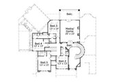 European Style House Plan - 4 Beds 4.5 Baths 5520 Sq/Ft Plan #411-695 