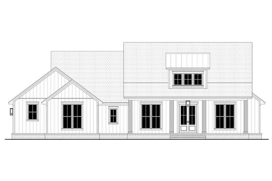 Exterior - Front Elevation 4 for Farmhouse House Plan #430-331 - 4 bed, 2.5 bath
