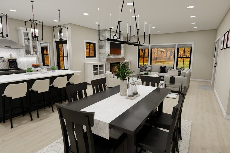 House Design - Interior - Dining Room for Beach House Plan #51-1396 - 3 bed, 2.5 bath