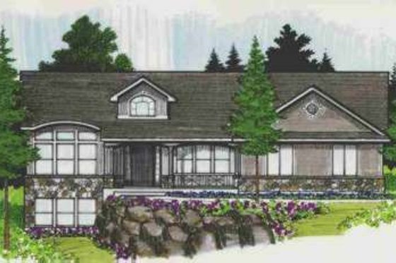 Exterior - Front Elevation for Traditional House Plan #308-122 - 7 bed, 3.5 bath