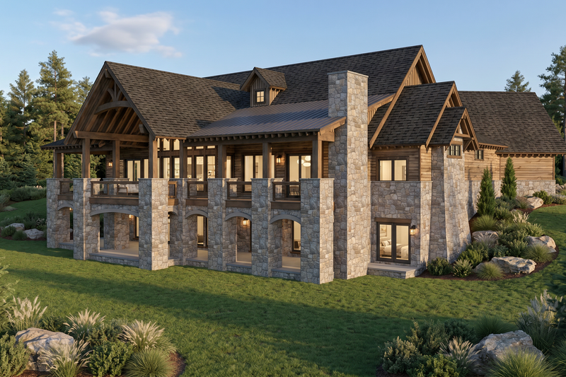 House Blueprint - Exterior - Other Elevation 2 for Craftsman House Plan #923-512 - 5 bed, 4.5 bath