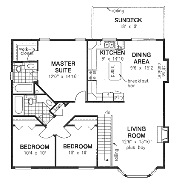 Dream House Plan - Traditional Floor Plan - Main Floor Plan #18-274
