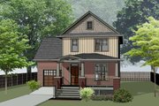 Farmhouse Style House Plan - 3 Beds 2.5 Baths 1238 Sq/Ft Plan #79-257 