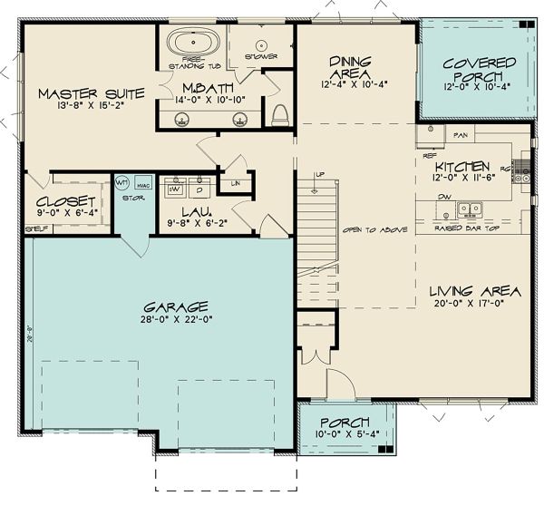 Contemporary Floor Plan - Main Floor Plan #17-3426