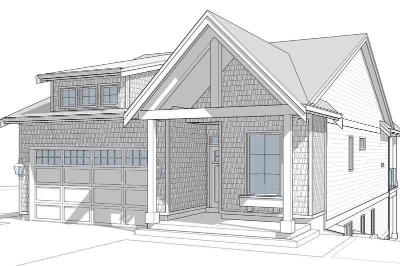 House Blueprint - Exterior - Front Elevation 4 for Cottage House Plan #1114-60 - 3 bed, 3 bath