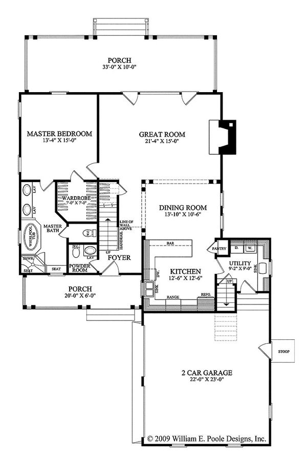 Traditional Floor Plan - Main Floor Plan #137-263