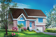 Traditional Style House Plan - 3 Beds 1.5 Baths 1341 Sq/Ft Plan #25-2204 