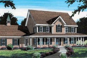 Colonial Exterior - Front Elevation Plan #312-584