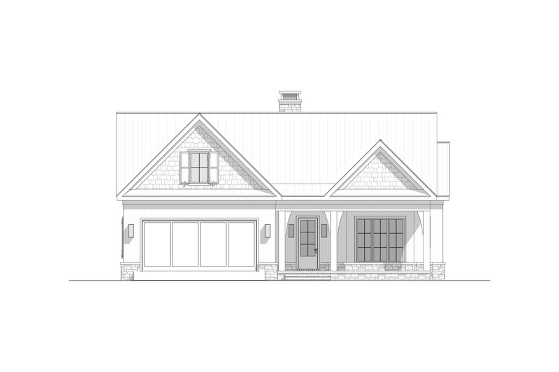 Home Plan - Exterior - Front Elevation 5 for Farmhouse House Plan #1094-32 - 3 bed, 2 bath