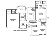 European Style House Plan - 4 Beds 3 Baths 2296 Sq/Ft Plan #81-877 