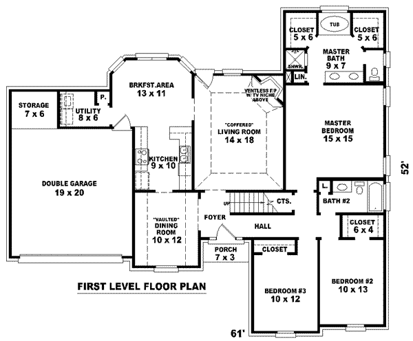 European Floor Plan - Main Floor Plan #81-877