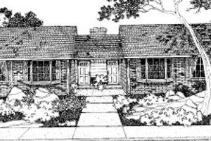 Ranch Exterior - Front Elevation Plan #303-190