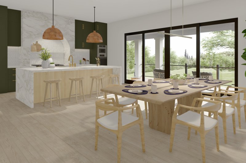 House Design - Interior - Dining Room for Craftsman House Plan #1064-273 - 5 bed, 5 bath