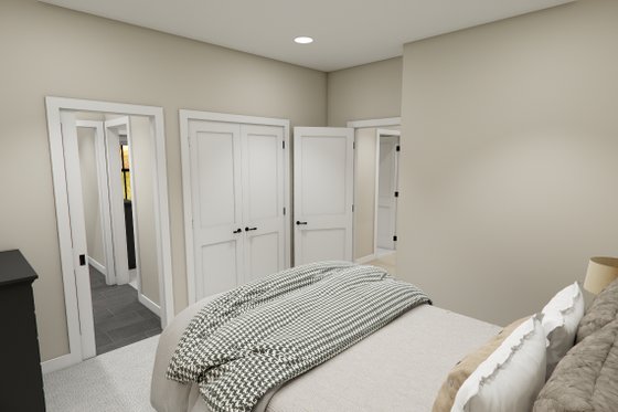 Interior - Bedroom 3 for Craftsman House Plan #51-1388 - 3 bed, 2.5 bath