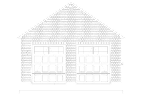Exterior - Front Elevation 4 for Traditional House Plan #1060-85, 1 bath