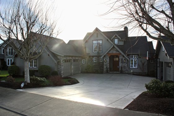 Exterior - Front Elevation 3 for European House Plan #1070-6 - 5 bed, 4 bath