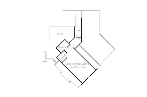 Floor Plan - Other Floor for Craftsman House Plan #54-491 - 5 bed, 4.5 bath