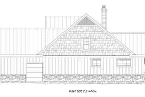 Exterior - Other Elevation 1 for Country House Plan #932-980 - 3 bed, 2 bath