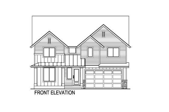 Exterior - Front Elevation 3 for Farmhouse House Plan #569-56 - 5 bed, 3 bath