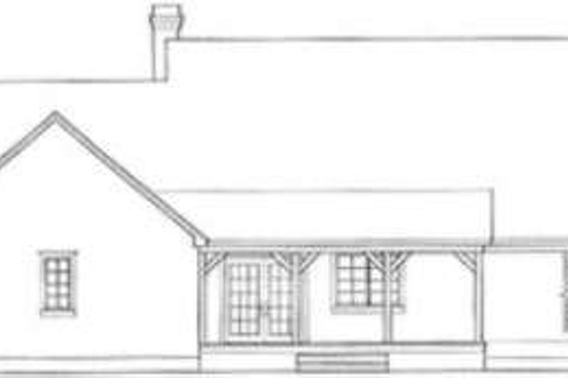 Home Plan - Exterior - Rear Elevation for Country House Plan #406-152 - 3 bed, 2.5 bath
