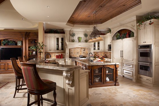 Interior - Kitchen for Mediterranean House Plan #548-3 - 5 bed, 5.5 bath