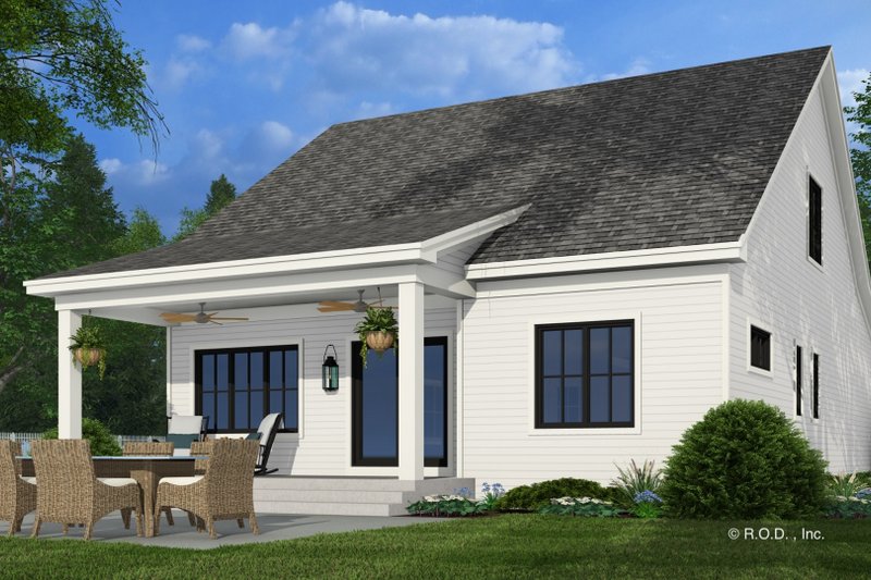 House Plan Design - Exterior - Rear Elevation 2 for Farmhouse House Plan #51-1285 - 3 bed, 3.5 bath