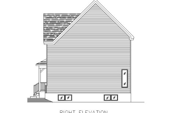 Exterior - Other Elevation for Farmhouse House Plan #138-346 - 3 bed, 1.5 bath