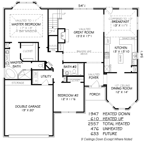 Traditional Floor Plan - Main Floor Plan #424-150