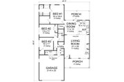 Cottage Style House Plan - 3 Beds 2 Baths 1598 Sq/Ft Plan #513-2082 