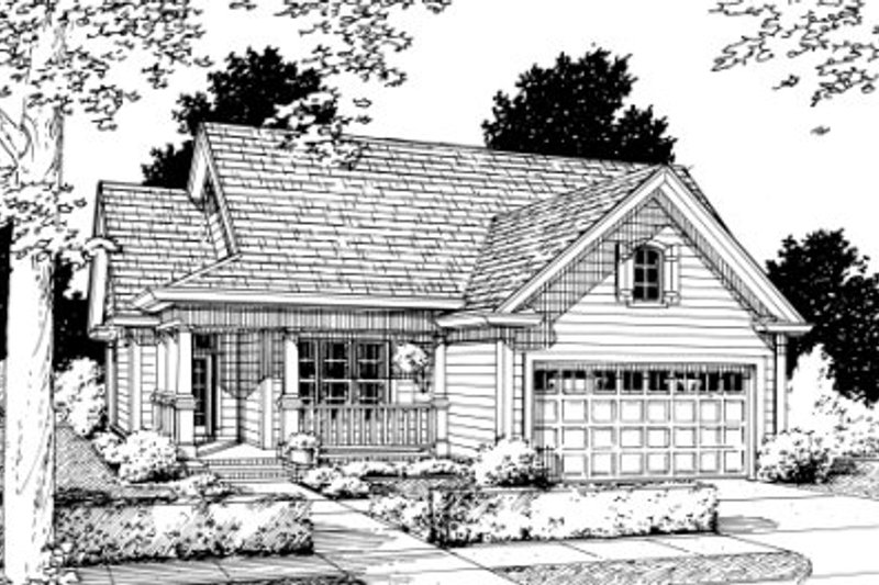 Dream House Plan - Country Exterior - Front Elevation Plan #20-348