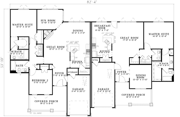 House Plan Design - European Floor Plan - Main Floor Plan #17-2220