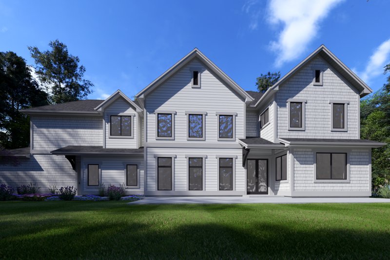 House Design - Exterior - Rear Elevation 1 for Traditional House Plan #1069-38 - 4 bed, 3.5 bath