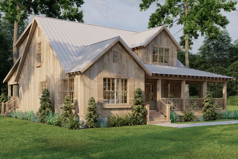 House Design - Exterior - Front Elevation 6 for Country House Plan #923-406 - 3 bed, 2.5 bath