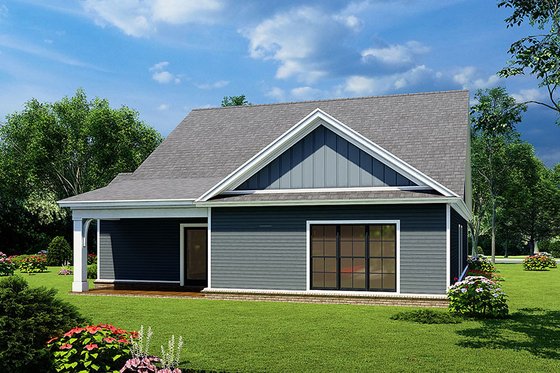 Exterior - Rear Elevation for Craftsman House Plan #923-249 - 3 bed, 2 bath