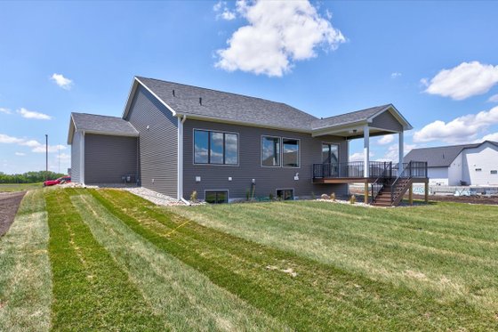 Exterior - Rear Elevation for Modern House Plan #20-2475 - 3 bed, 2 bath