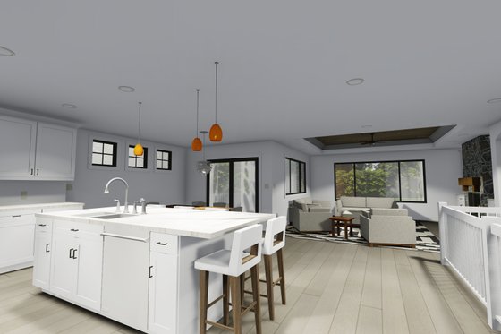 Interior - Kitchen for Ranch House Plan #1069-23 - 3 bed, 2 bath