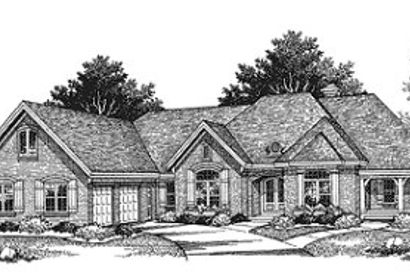 Home Plan - Traditional Exterior - Front Elevation Plan #70-511