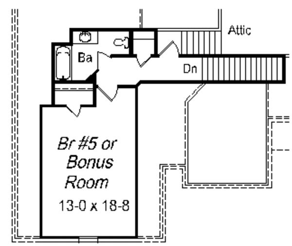 European Floor Plan - Upper Floor Plan #329-293