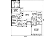 European Style House Plan - 5 Beds 3 Baths 2653 Sq/Ft Plan #84-252 