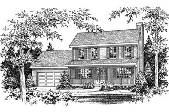 Exterior - Other Elevation for Farmhouse House Plan #22-202 - 3 bed, 2.5 bath