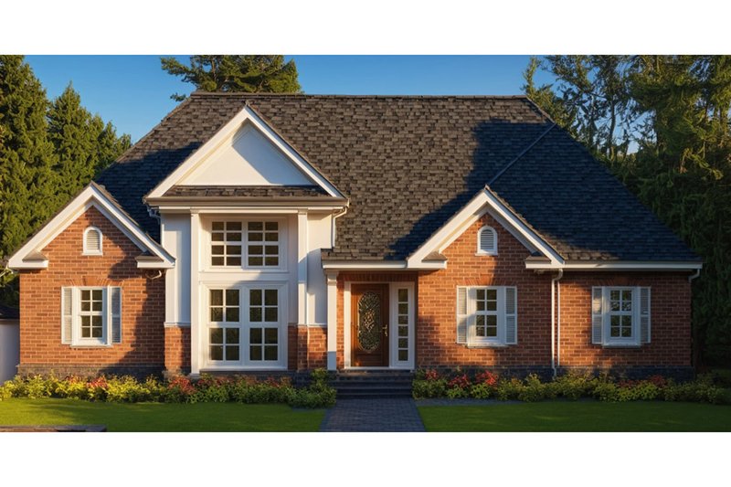 Home Plan - Colonial Exterior - Front Elevation Plan #3-278