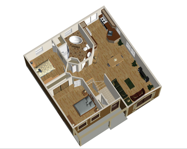 Country Floor Plan - Main Floor Plan #25-4448