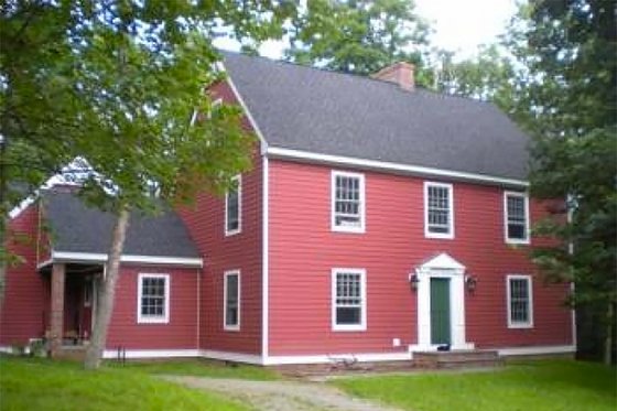 Exterior - Front Elevation for Colonial House Plan #137-207 - 3 bed, 2 bath